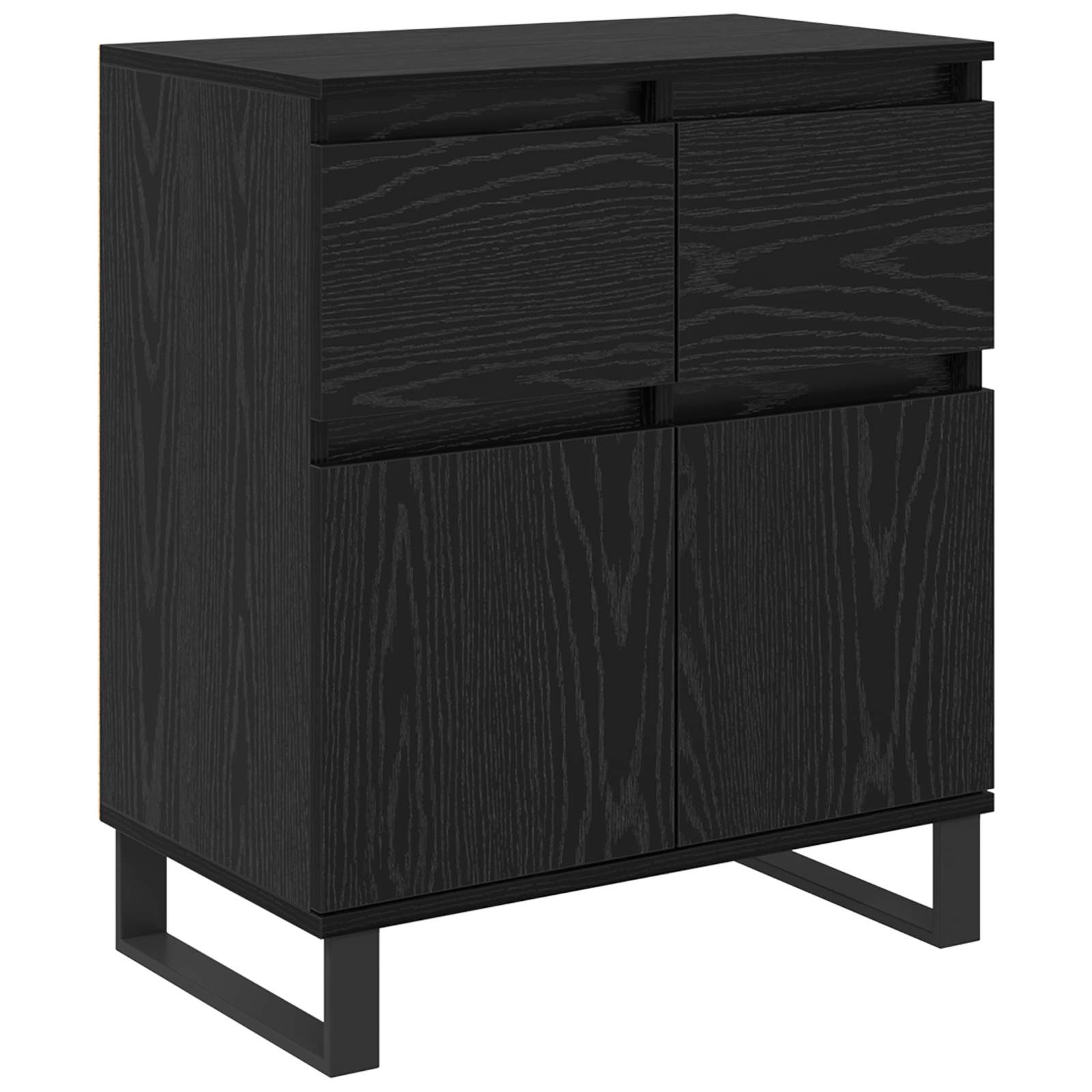 Buffet com gaveta carvalho preto 60 x 35 x 70 cm