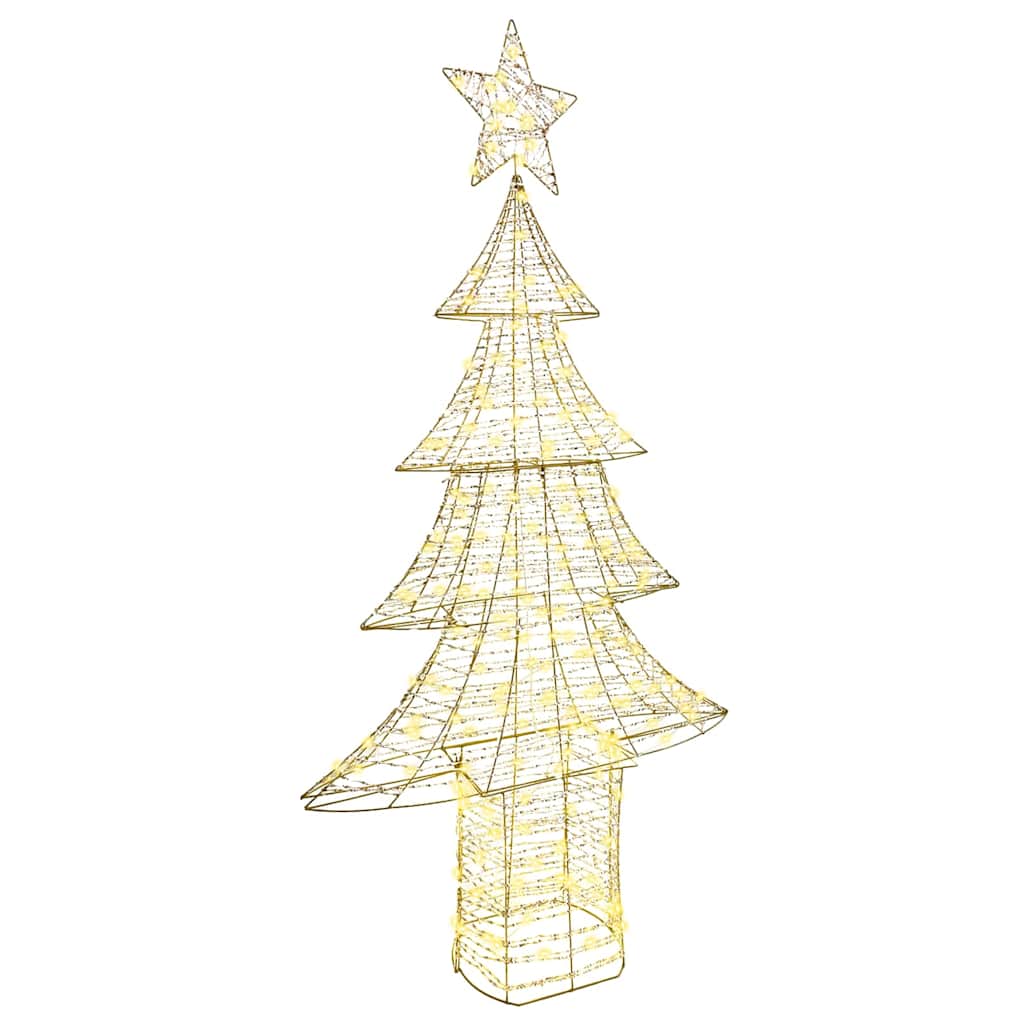 Árvore de natal com 240 leds branco quente 181 cm PET