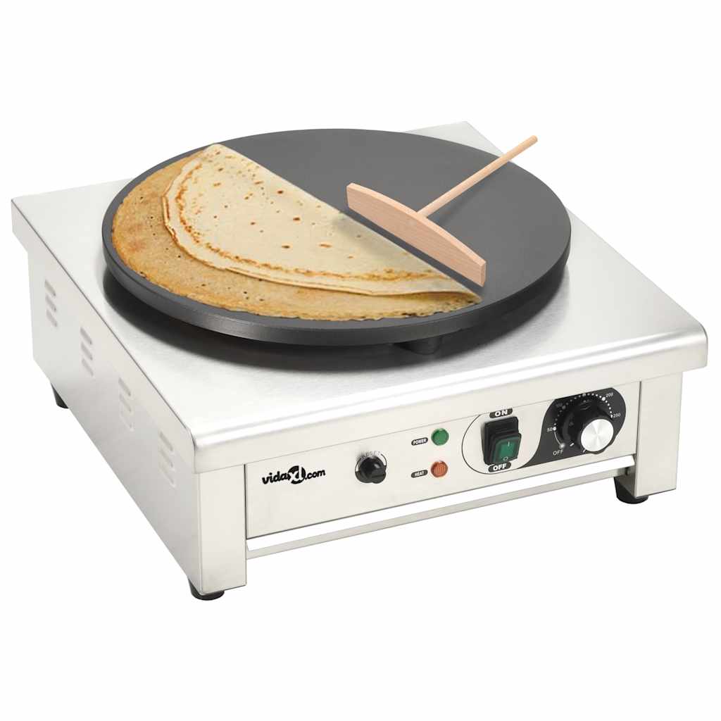 Máquina fazer crepes elétrica c/ bandeja removível 40 m 3000 w