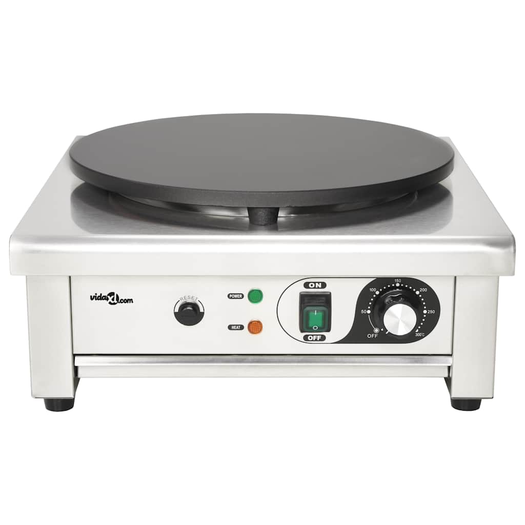 Máquina fazer crepes elétrica c/ bandeja removível 40 m 3000 w