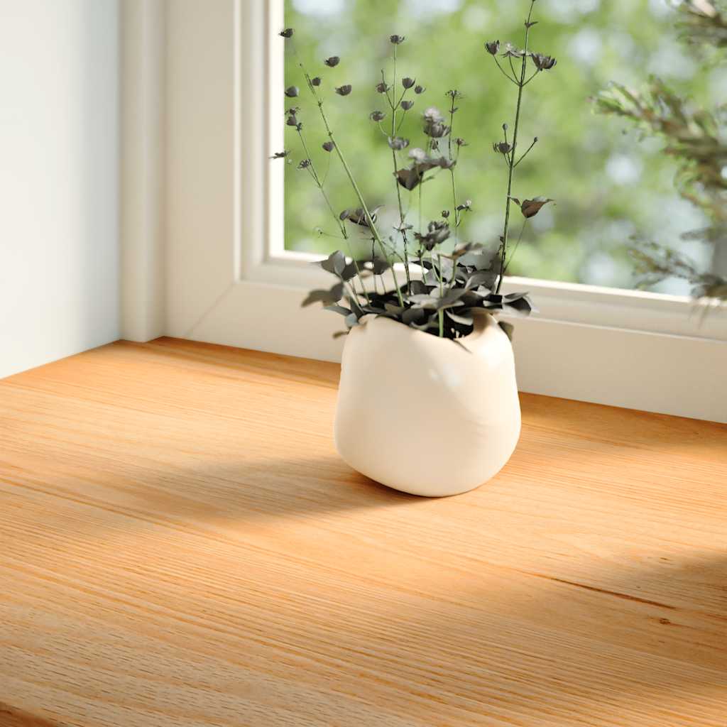 Soleiras da janela 2 pcs 110x25x2 cm carvalho castanho-claro