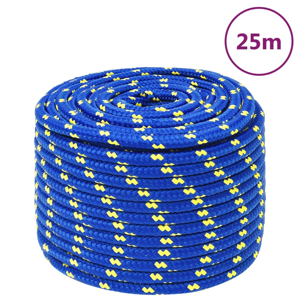 Corda de barco 14 mm 25 m polipropileno azul
