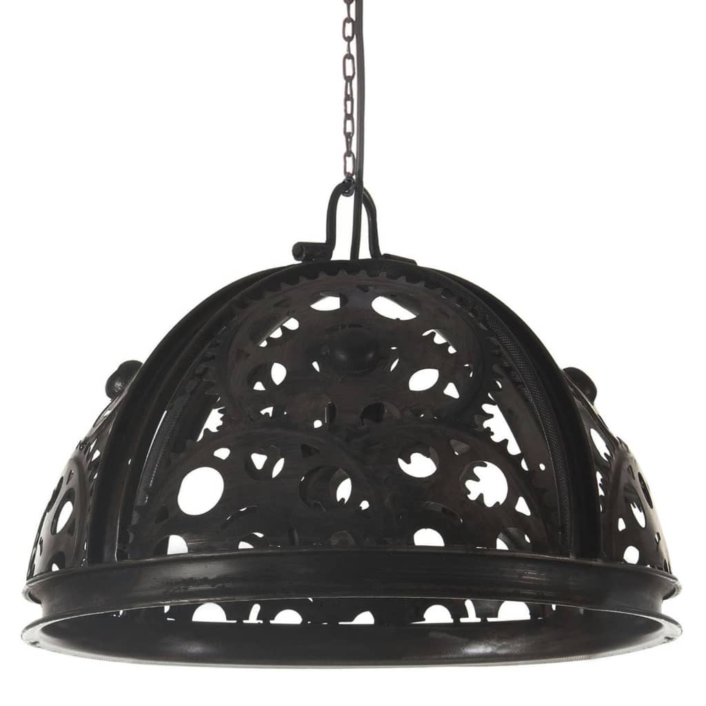 Candeeiro de teto industrial c/ design de roldanas 45 cm e27