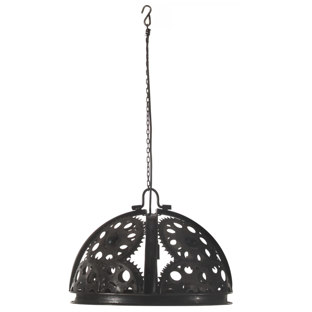 Candeeiro de teto industrial c/ design de roldanas 45 cm e27