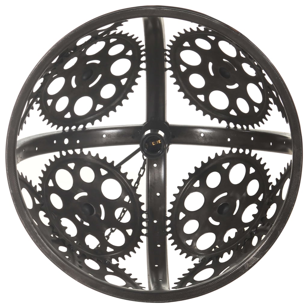 Candeeiro de teto industrial c/ design de roldanas 45 cm e27