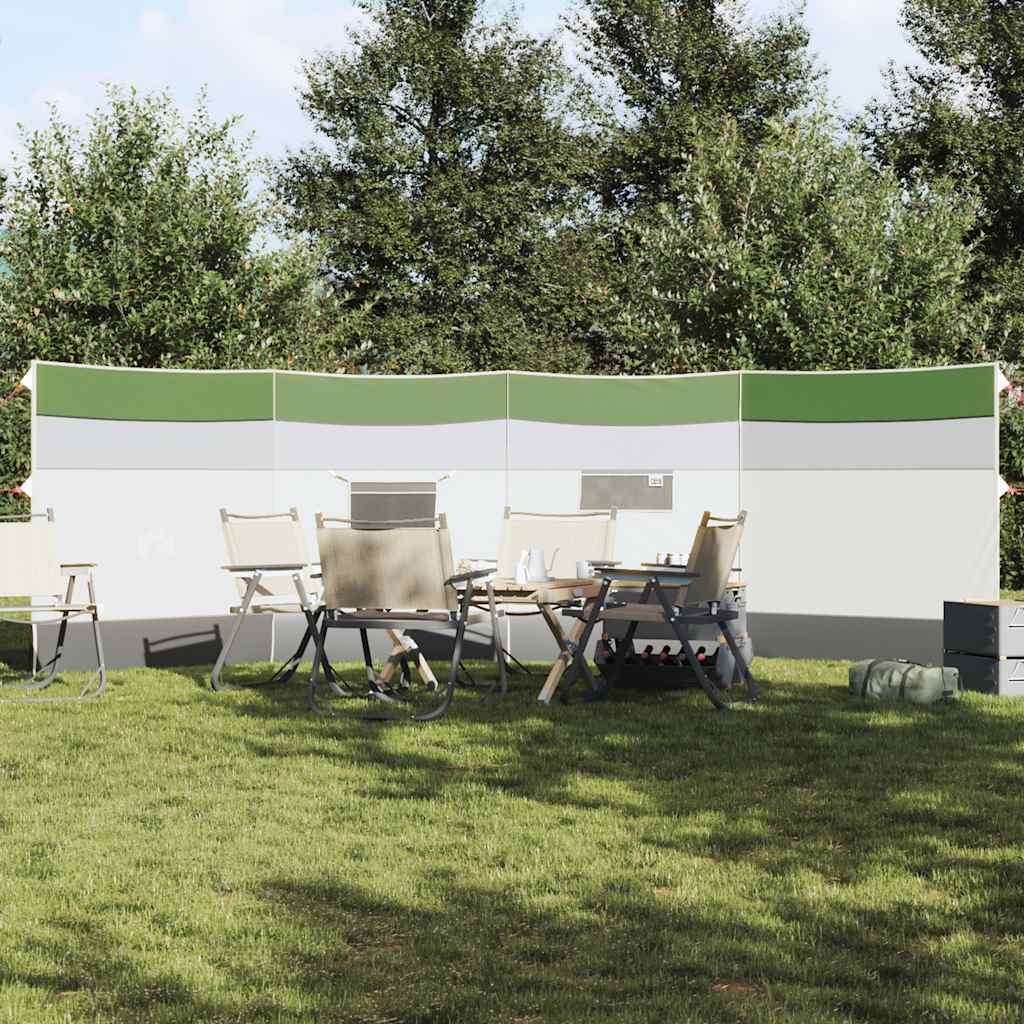 Corta-vento de campismo 510x153 cm impermeável verde