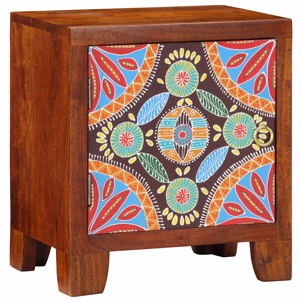 Mesa de cabeceira 40x30x45 cm madeira de acácia maciça