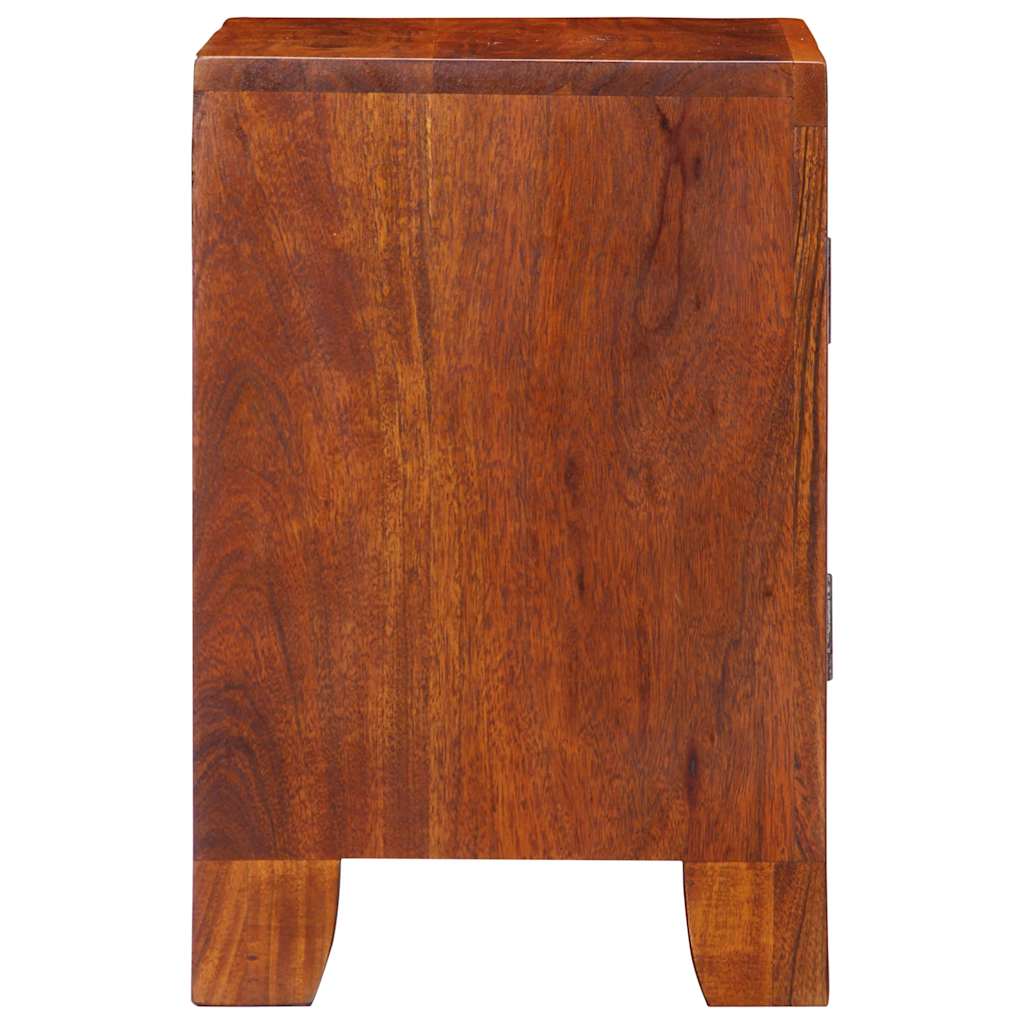 Mesa de cabeceira 40x30x45 cm madeira de acácia maciça