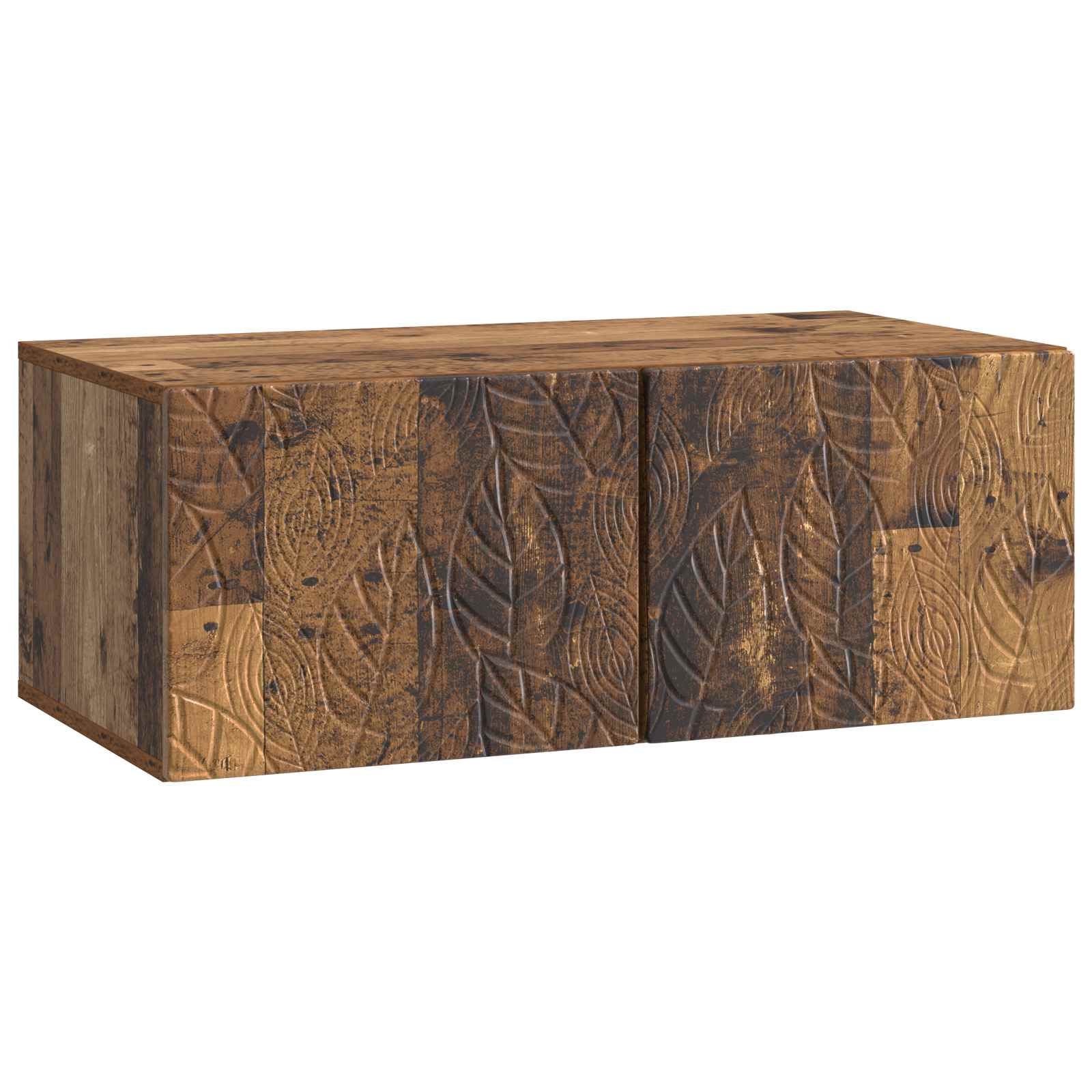 Gabinete de TV de parede 78,5 x 31 cm madeira antiga