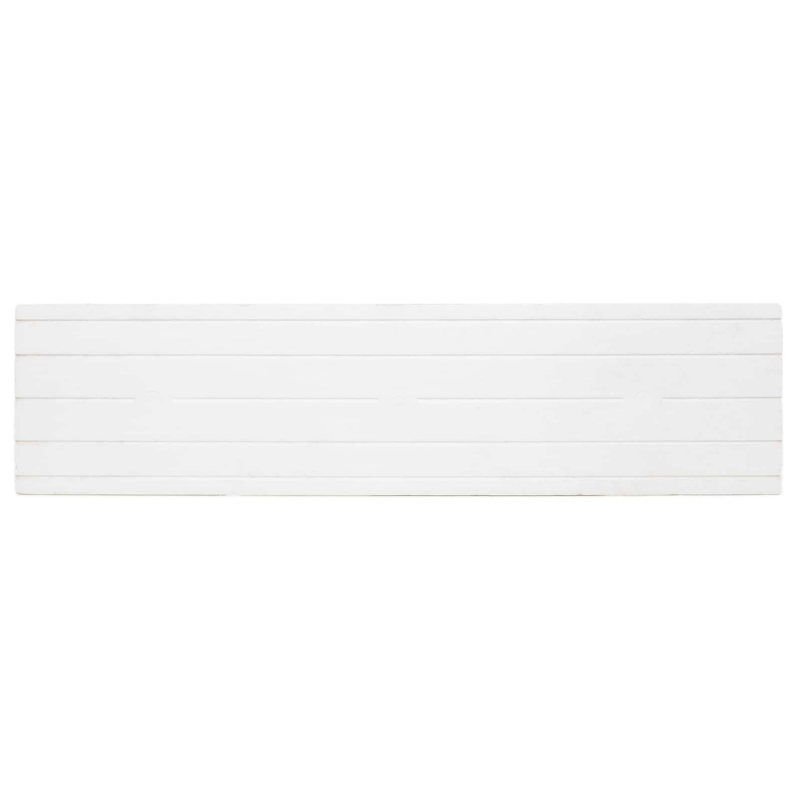 Painéis de parede 10 unid. 100 x 25 cm cinzento-claro