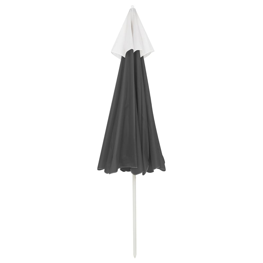 Guarda-sol de praia 240 cm antracite