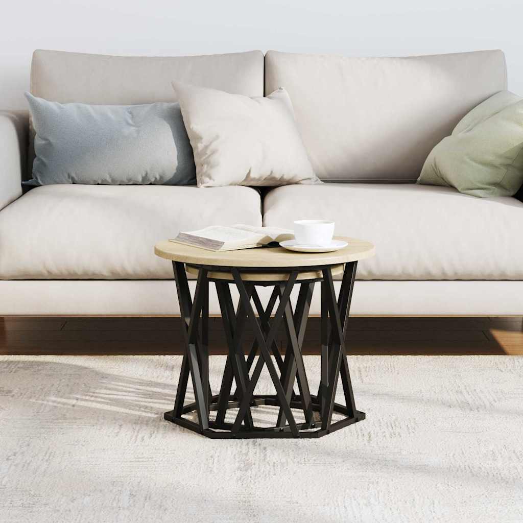 Mesa lateral 2 unid. carvalho sonoma 50 x 50 x 40 cm