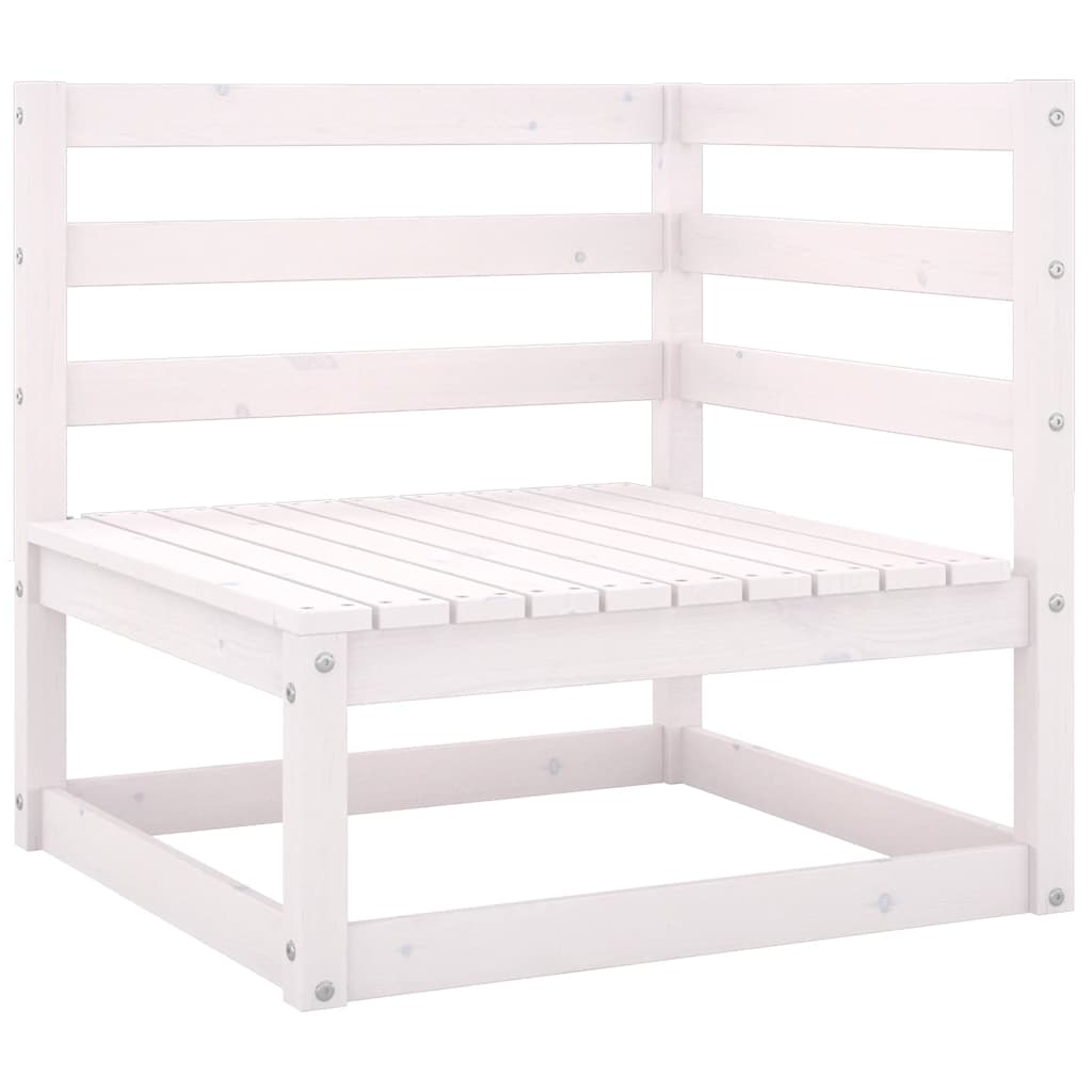 4 Pcs conjunto lounge de jardim c/ almofadões pinho maciço
