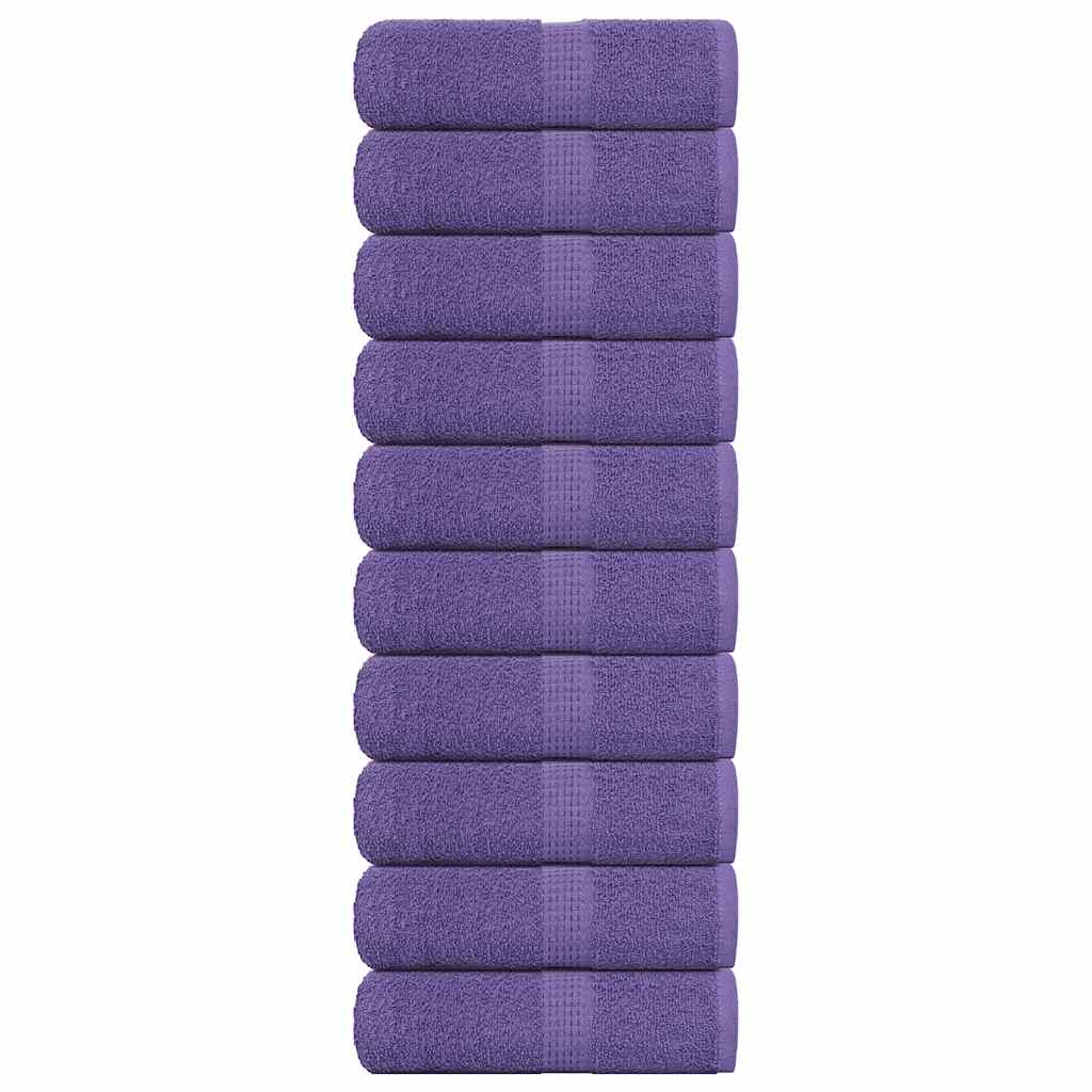Toalhas de bidé frogn 10 pcs 30x50 cm 360 g/m² roxo