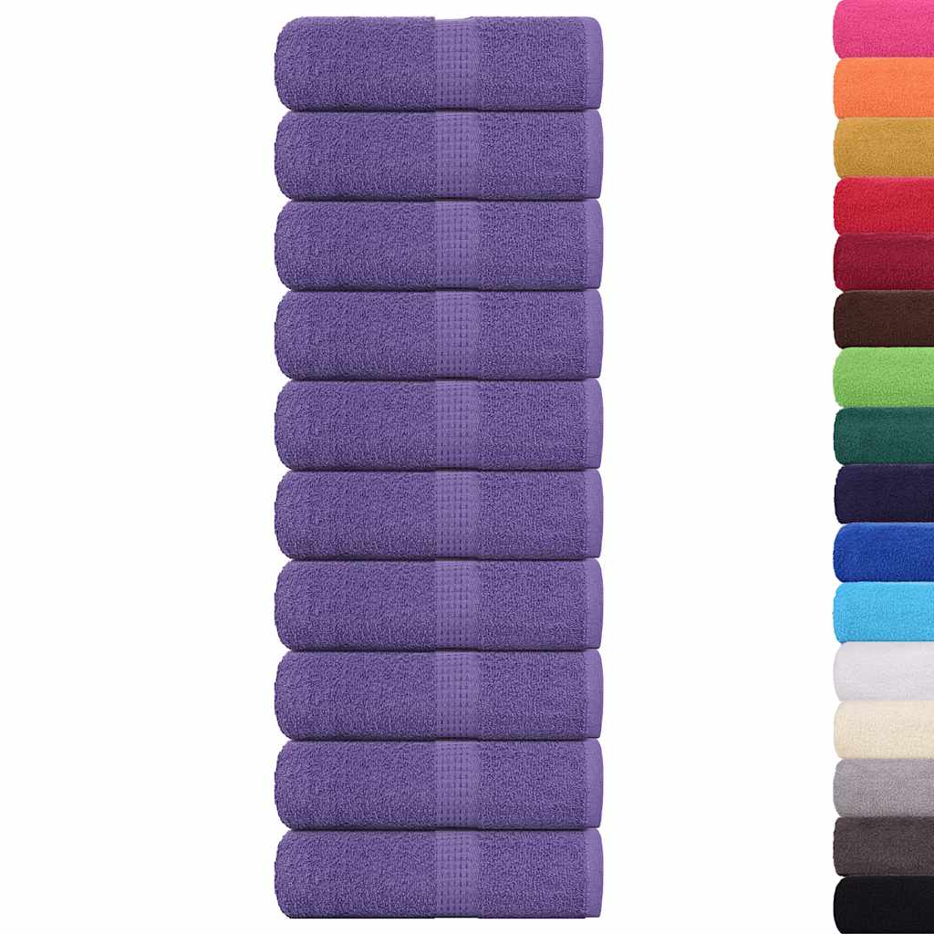 Toalhas de bidé frogn 10 pcs 30x50 cm 360 g/m² roxo