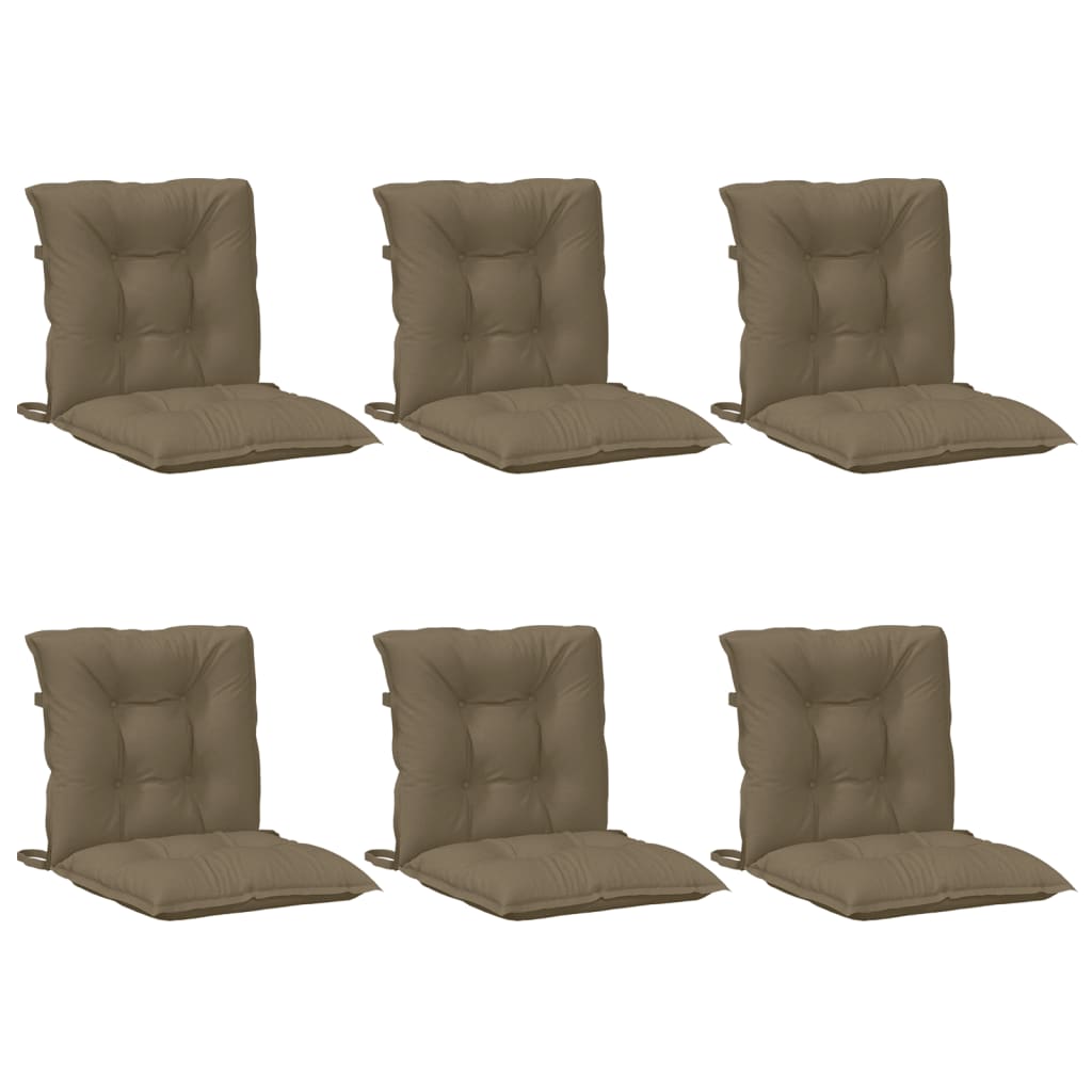 Almofadões lombares p/cadeiras 6pcs mesclado tecido cinza-acas.