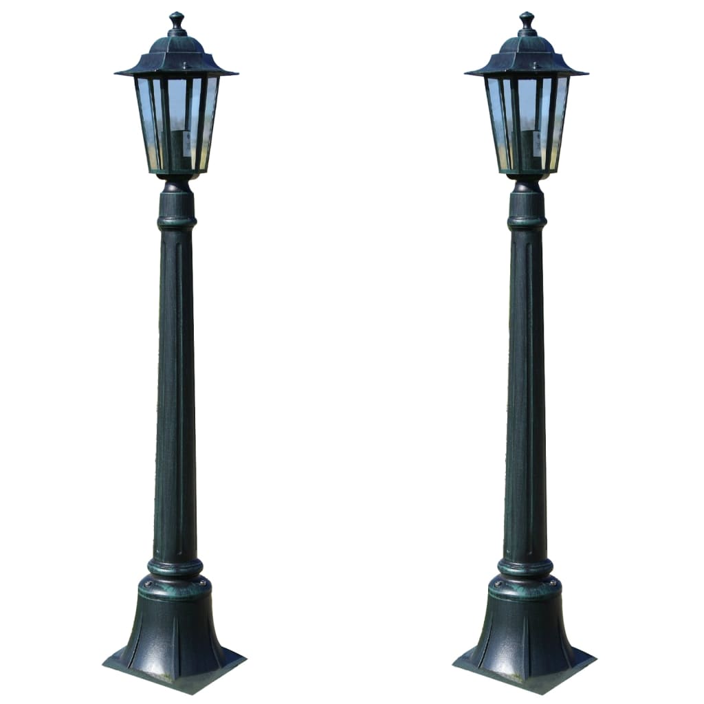 Candeeiros de jardim preston 2 pcs 105 cm
