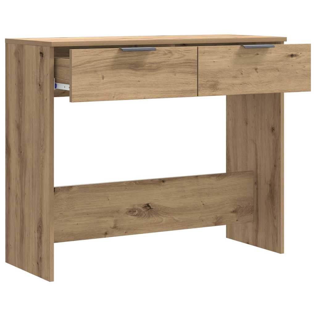 Mesa consola 90x36x75 cm derivados madeira carvalho artisiano