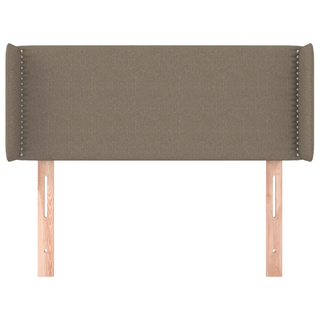 Cabeceira cama abas tecido 93x16x78/88 cm cinzento-acastanhado