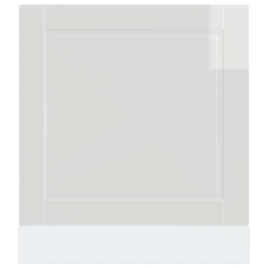 Painel máquina lavar louça porto branco alto brilho 60x1,5x57cm