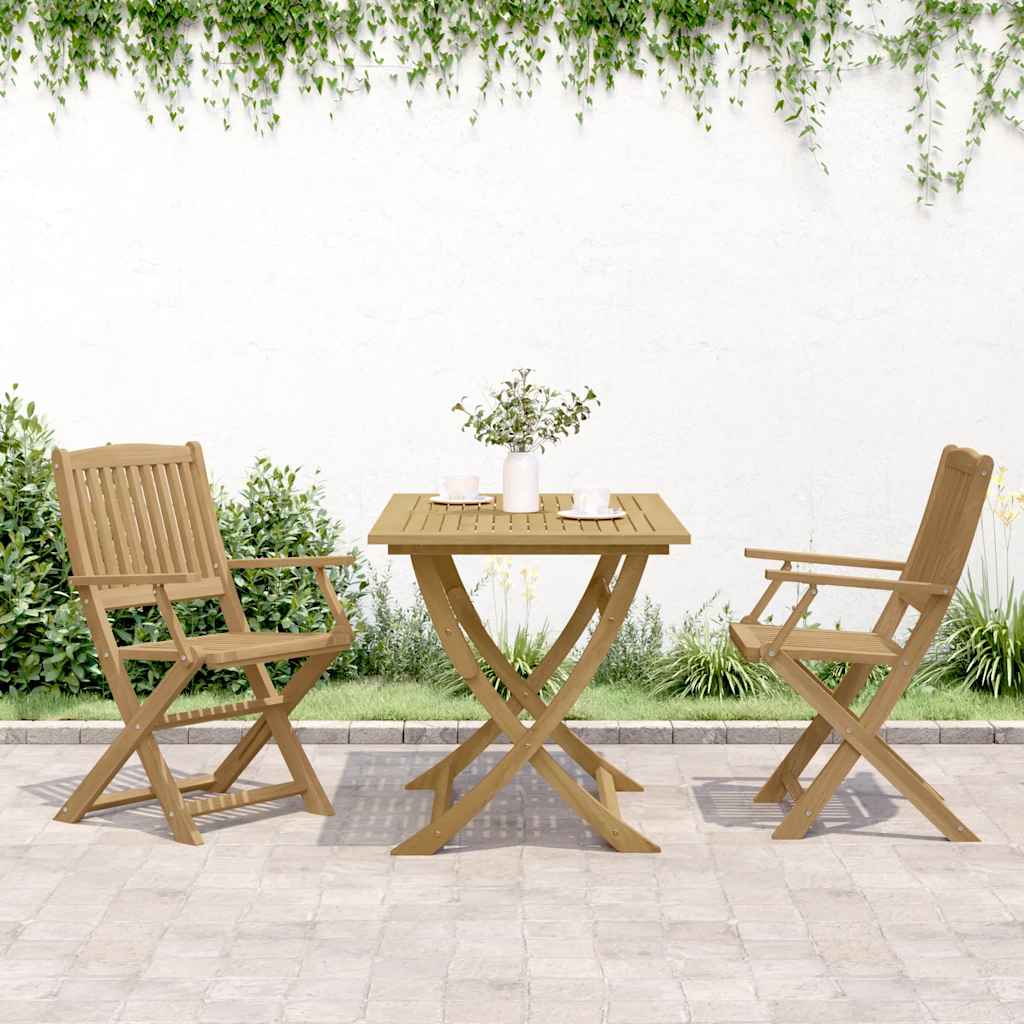 Cadeiras de jardim dobráveis 2 pcs 54x61x88 cm acácia maciça