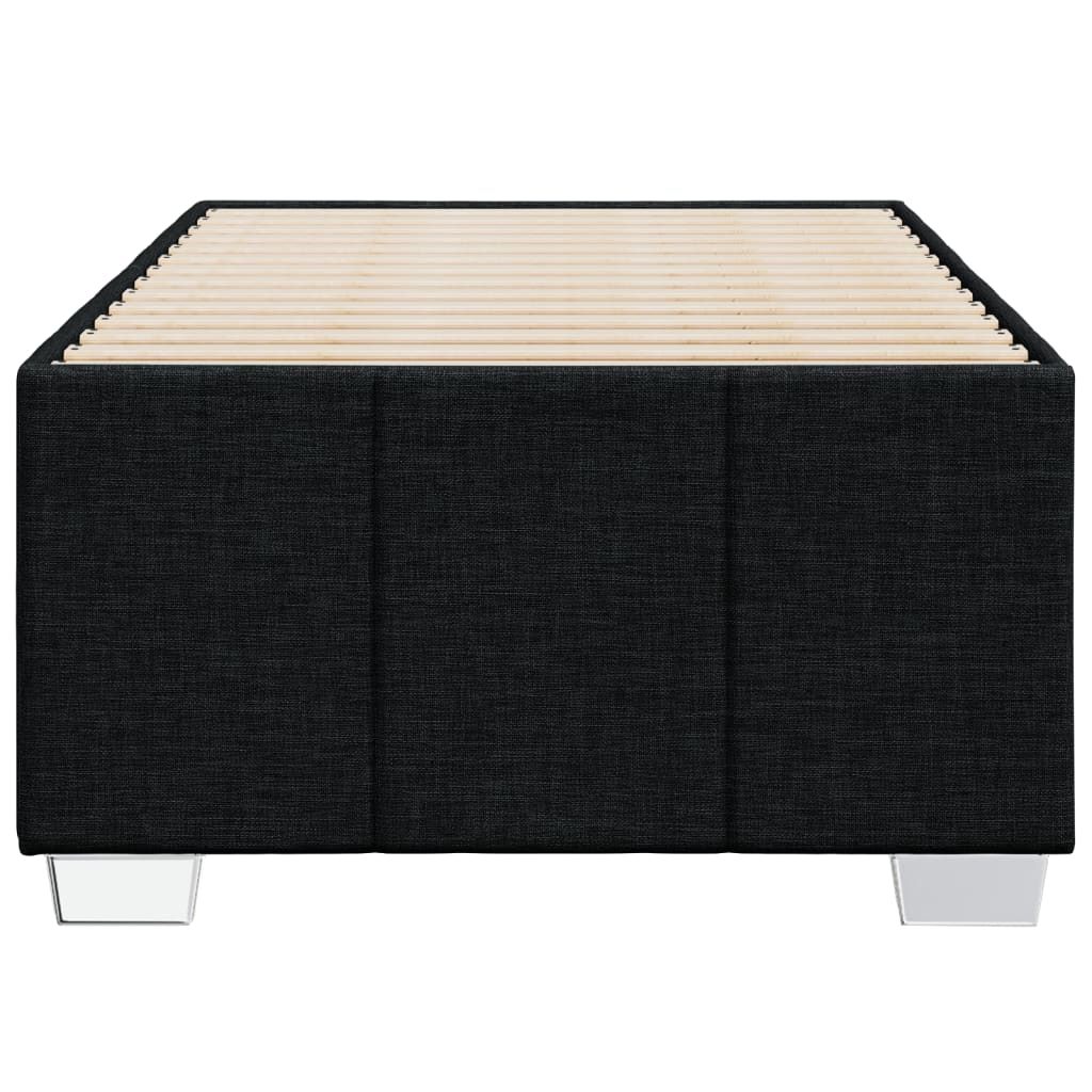 Estrutura de cama sem colchão 90x200 cm tecido preto
