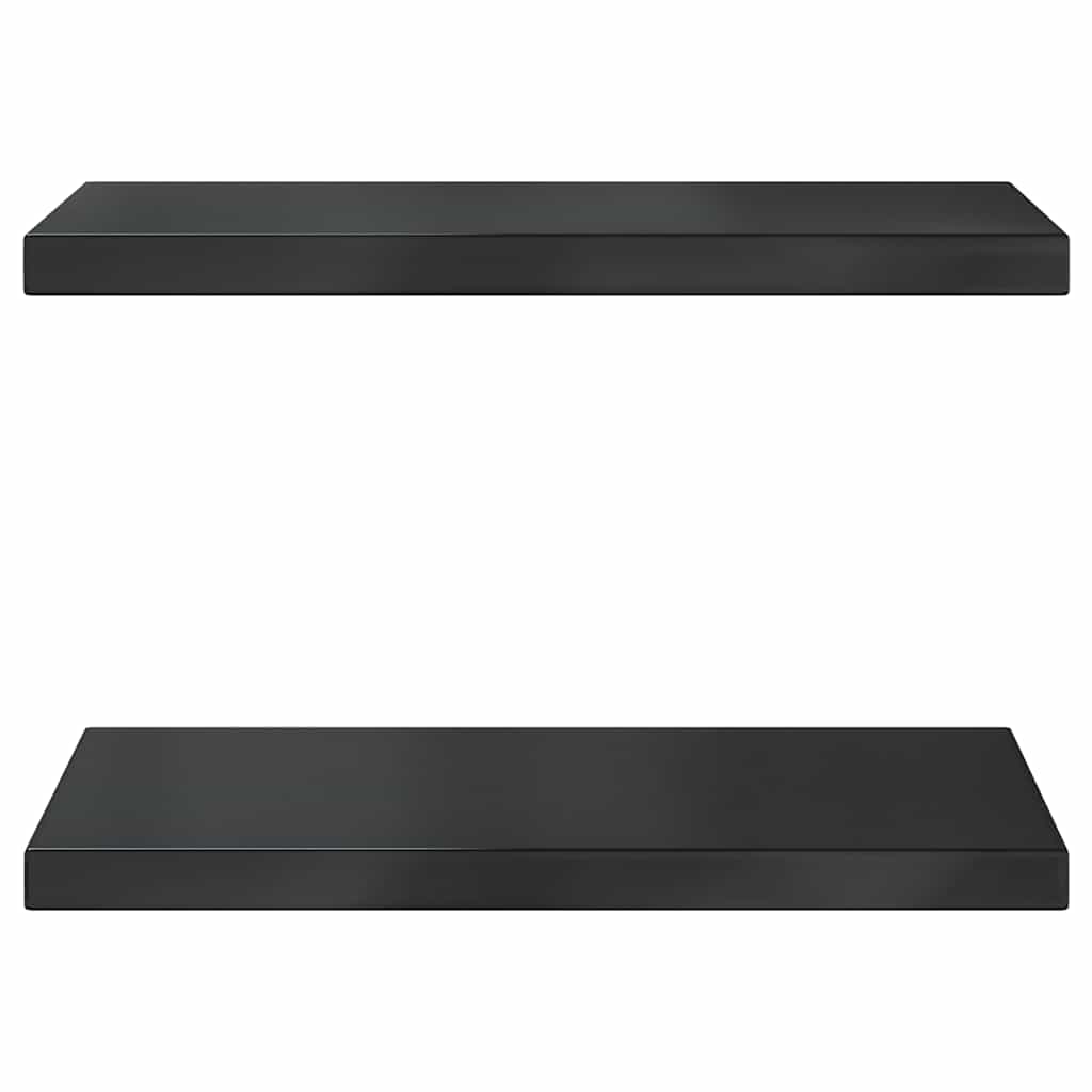 Prateleiras de parede 2 pcs 50x30 cm aço inoxidável prateado
