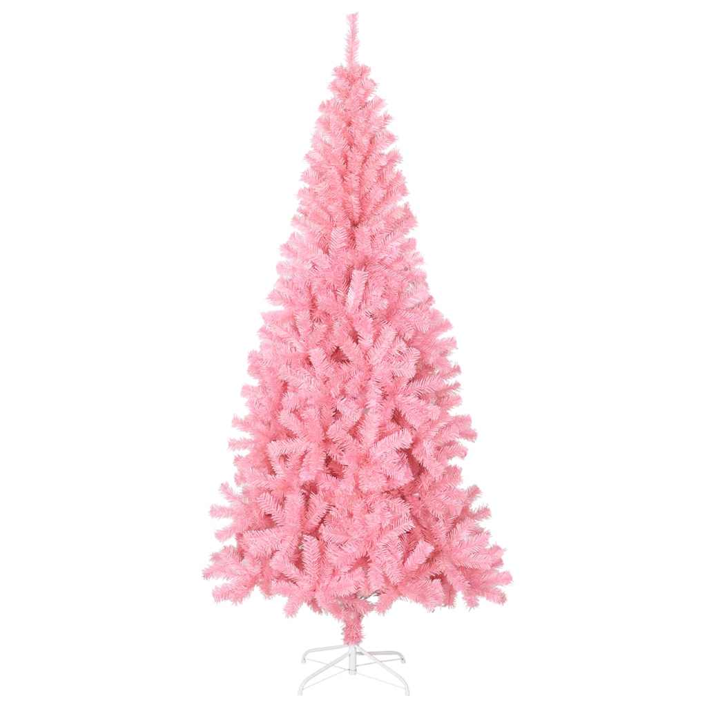Árvore de natal artificial com suporte 180 cm PVC rosa