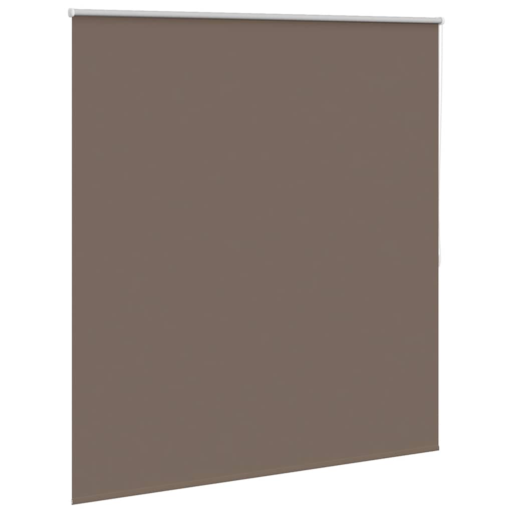 Cortina de rolo blackout, 144,4 x 175 cm, largura do tecido 140 cm, cor café.