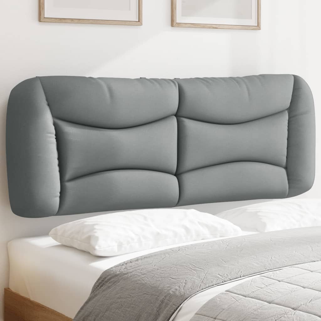 Almofadão de cabeceira hvar 140 cm tecido cinzento-claro