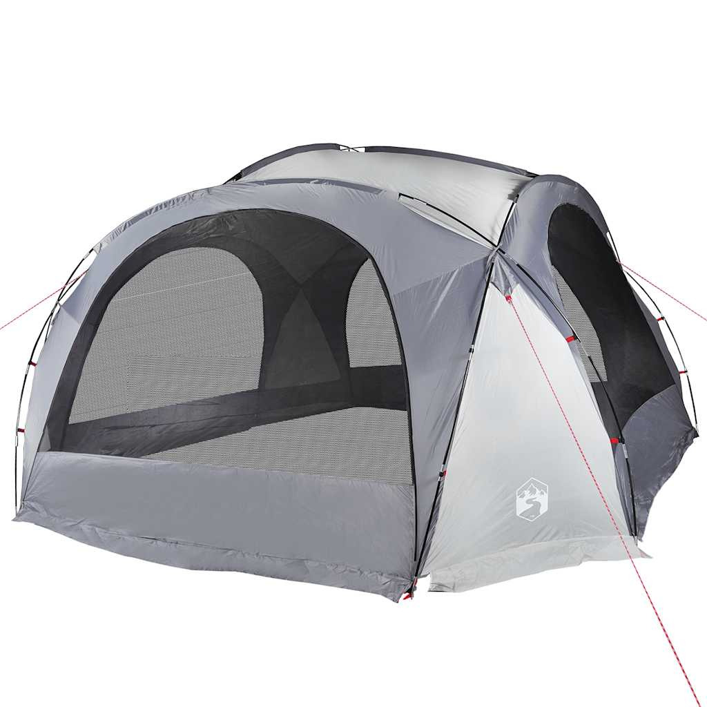 Tenda de festas impermeável branco e cinzento