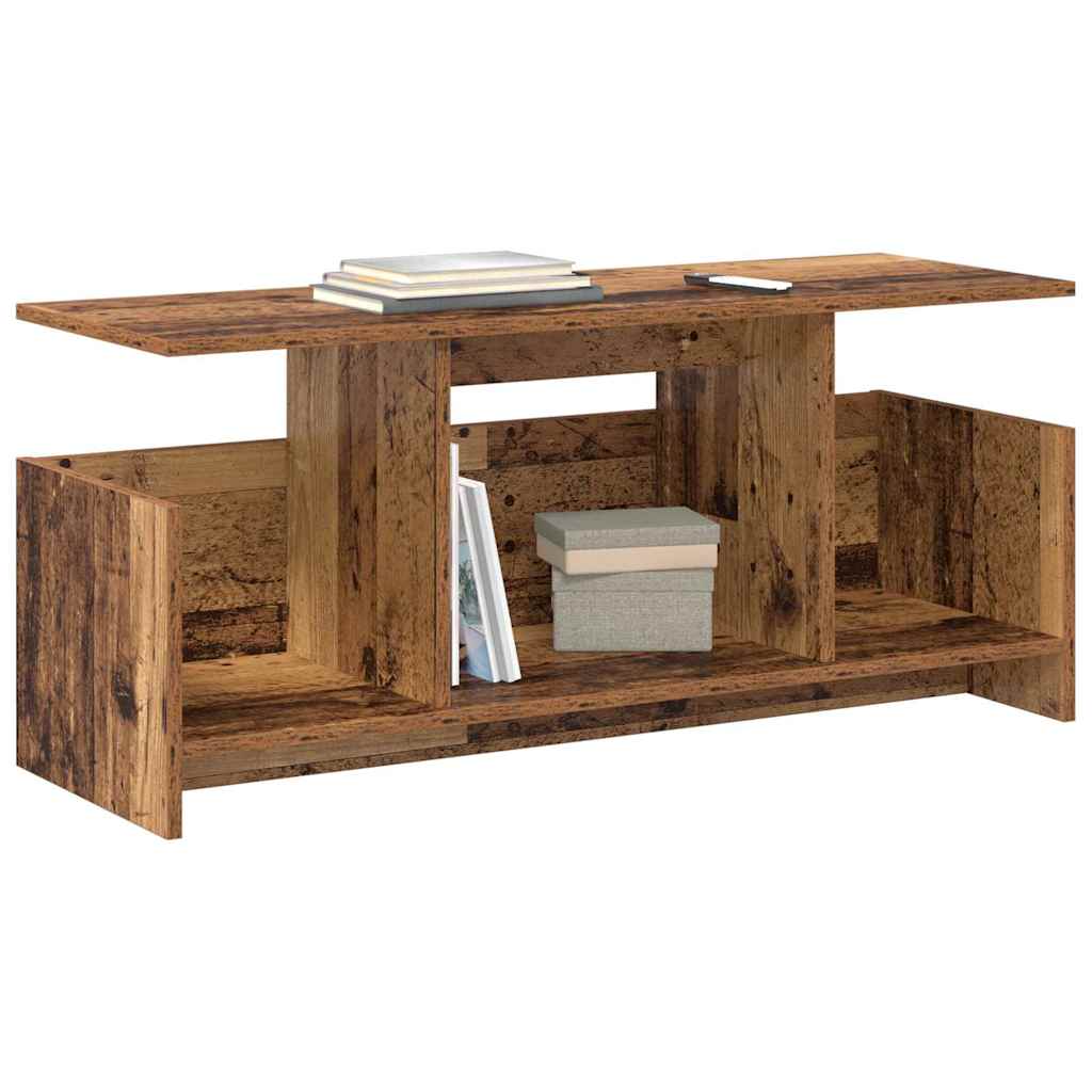 Suporte para TV 102 x 35 x 45 cm madeira antiga