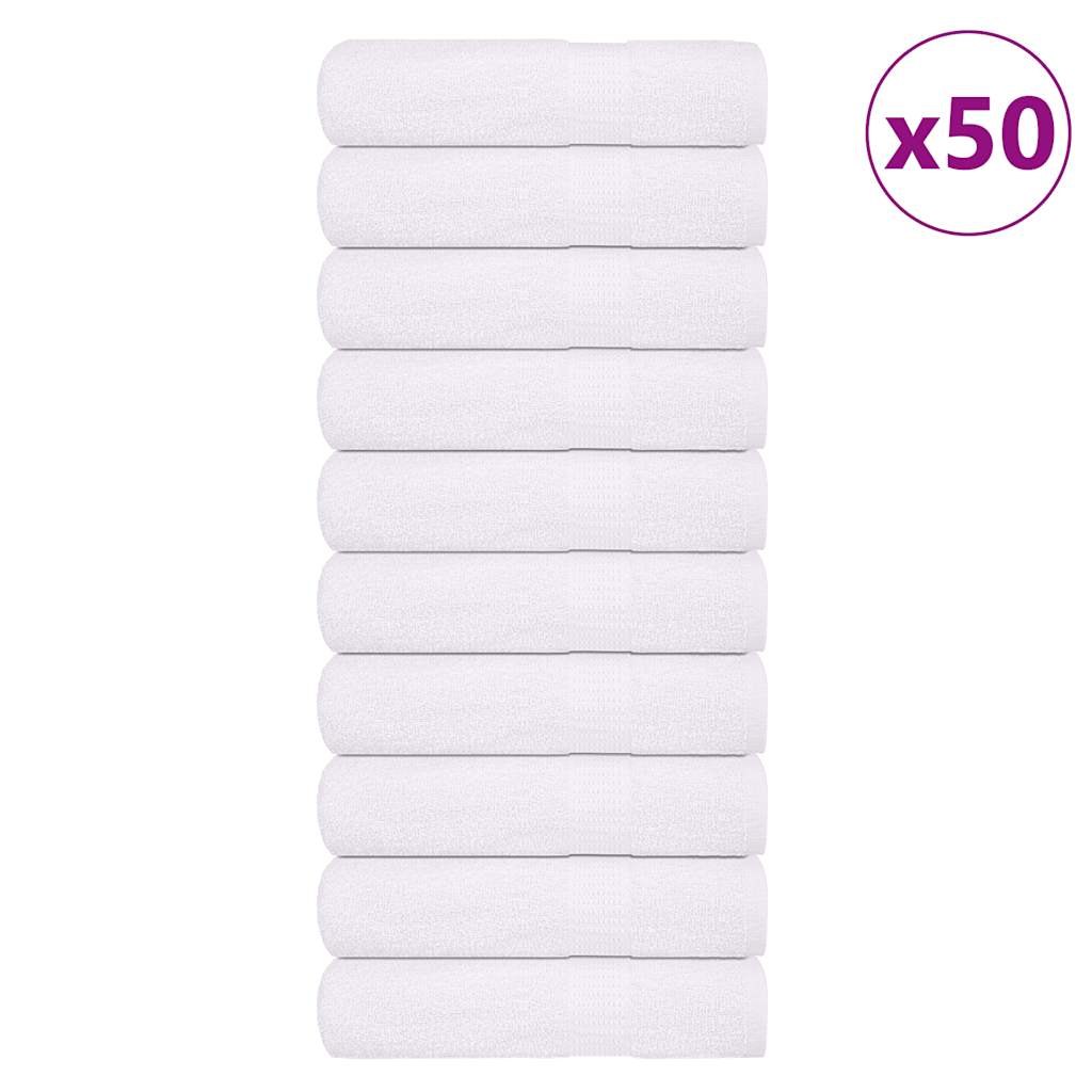 Toalhas de mãos frogn 50 pcs 50x100 cm 360 g/m² branco