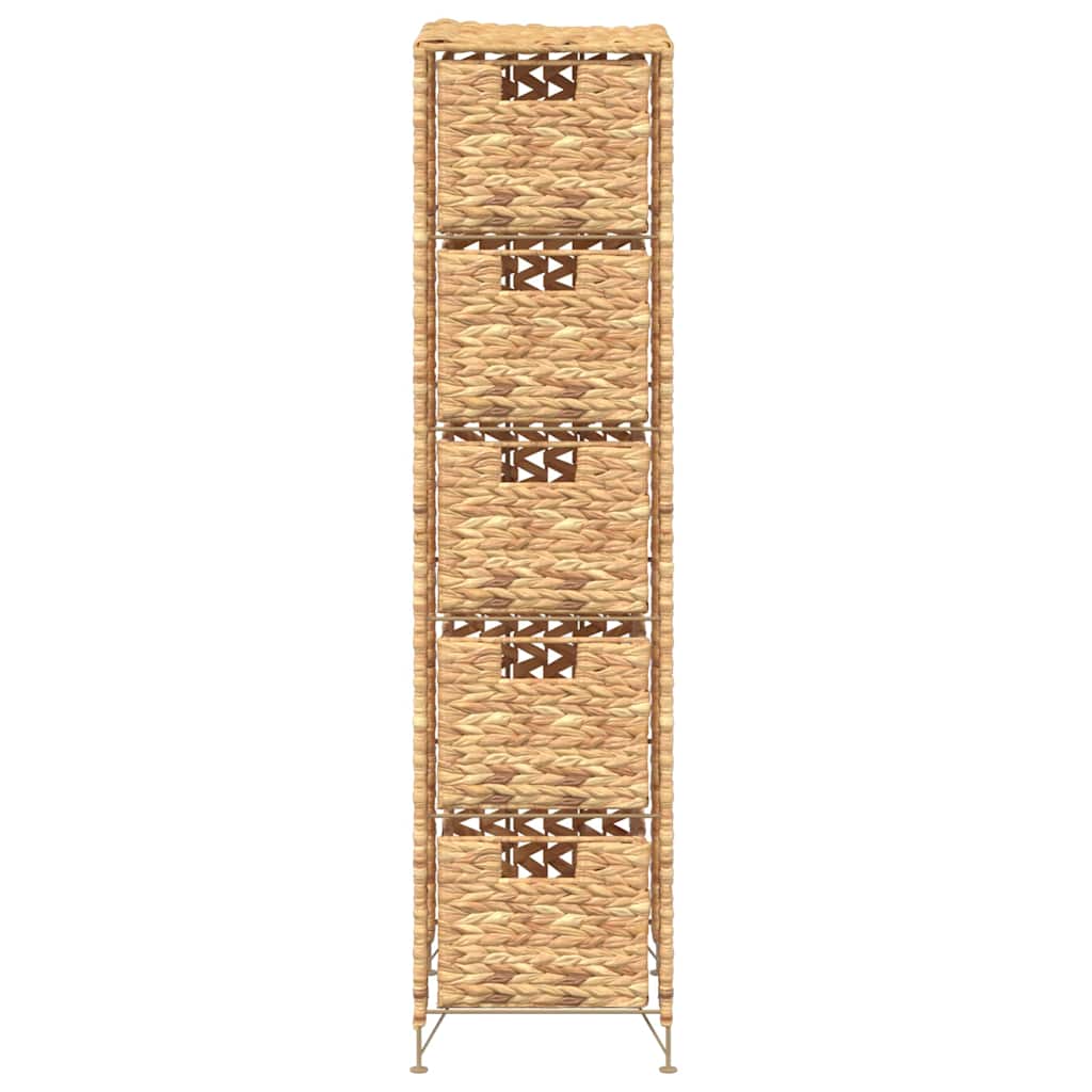 Unidade de arrumação c/ 5 cestos 25,5x37x100 cm jacinto de água