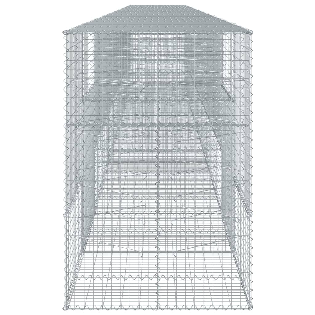 Cesto gabião com cobertura 1100x100x150 cm ferro galvanizado
