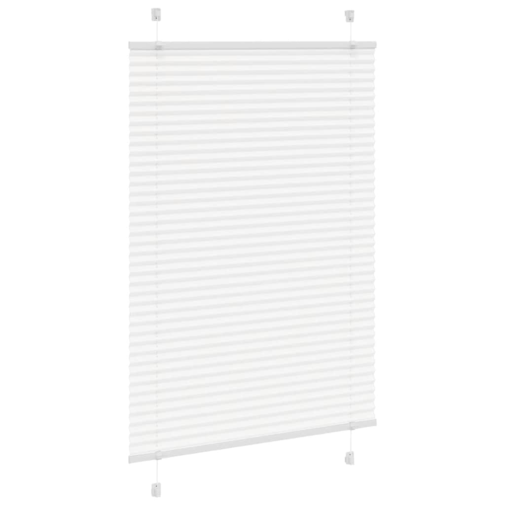 Branco plissada cega 90x150 cm largura tecido 89,4 cm poliéster