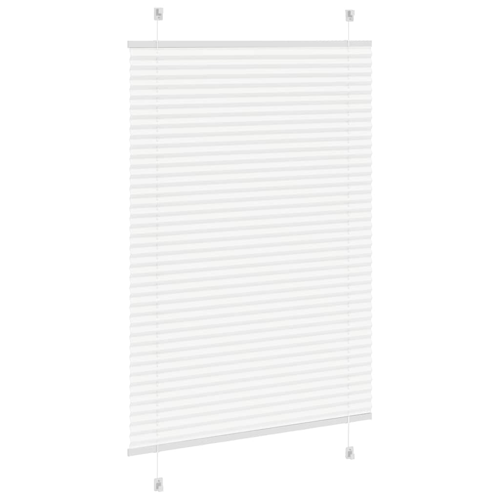 Branco plissada cega 90x150 cm largura tecido 89,4 cm poliéster