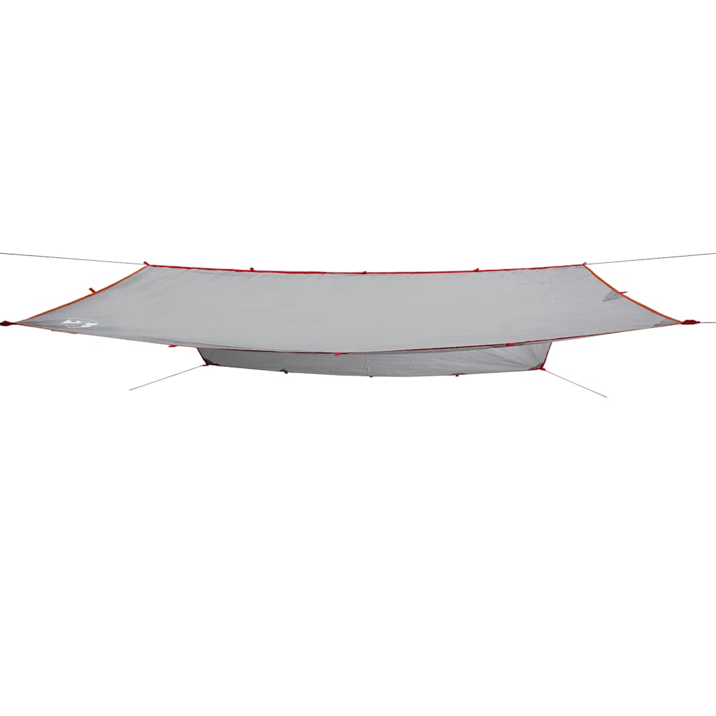 Lona de campismo 500x294 cm impermeável cinzento e laranja