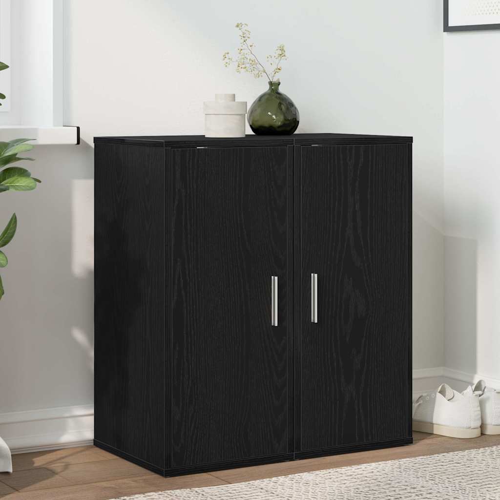 Sapateiras 2 pcs 32x35x70 derivados madeira carvalho preto
