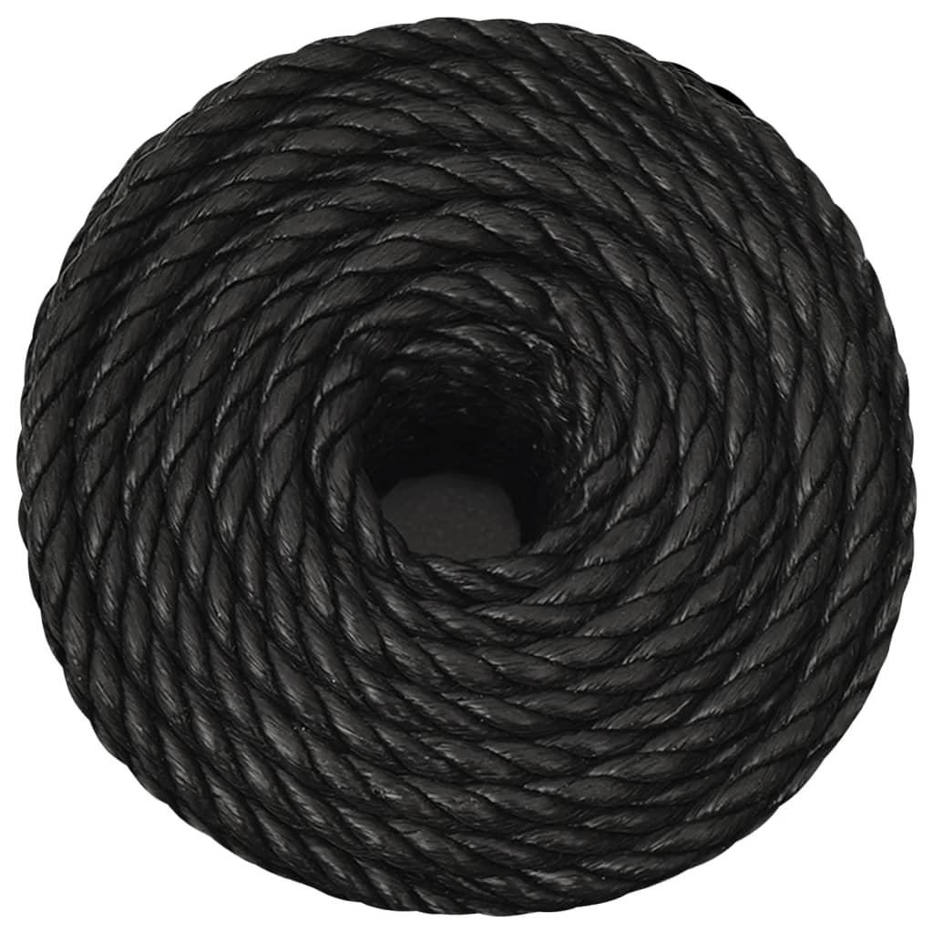Corda de trabalho 14 mm 250 m polipropileno preto