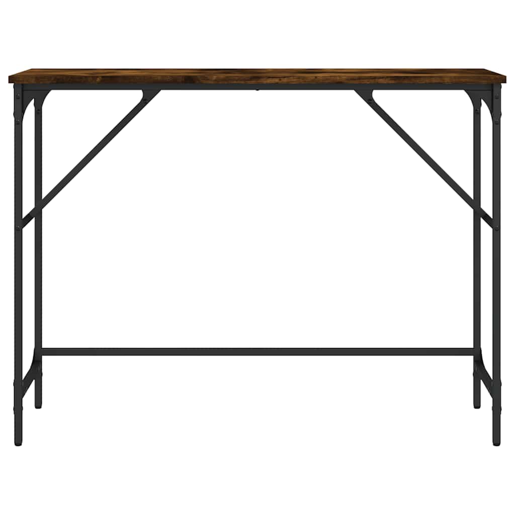 Mesa consola 100x32x75 cm derivados de madeira carvalho fumado