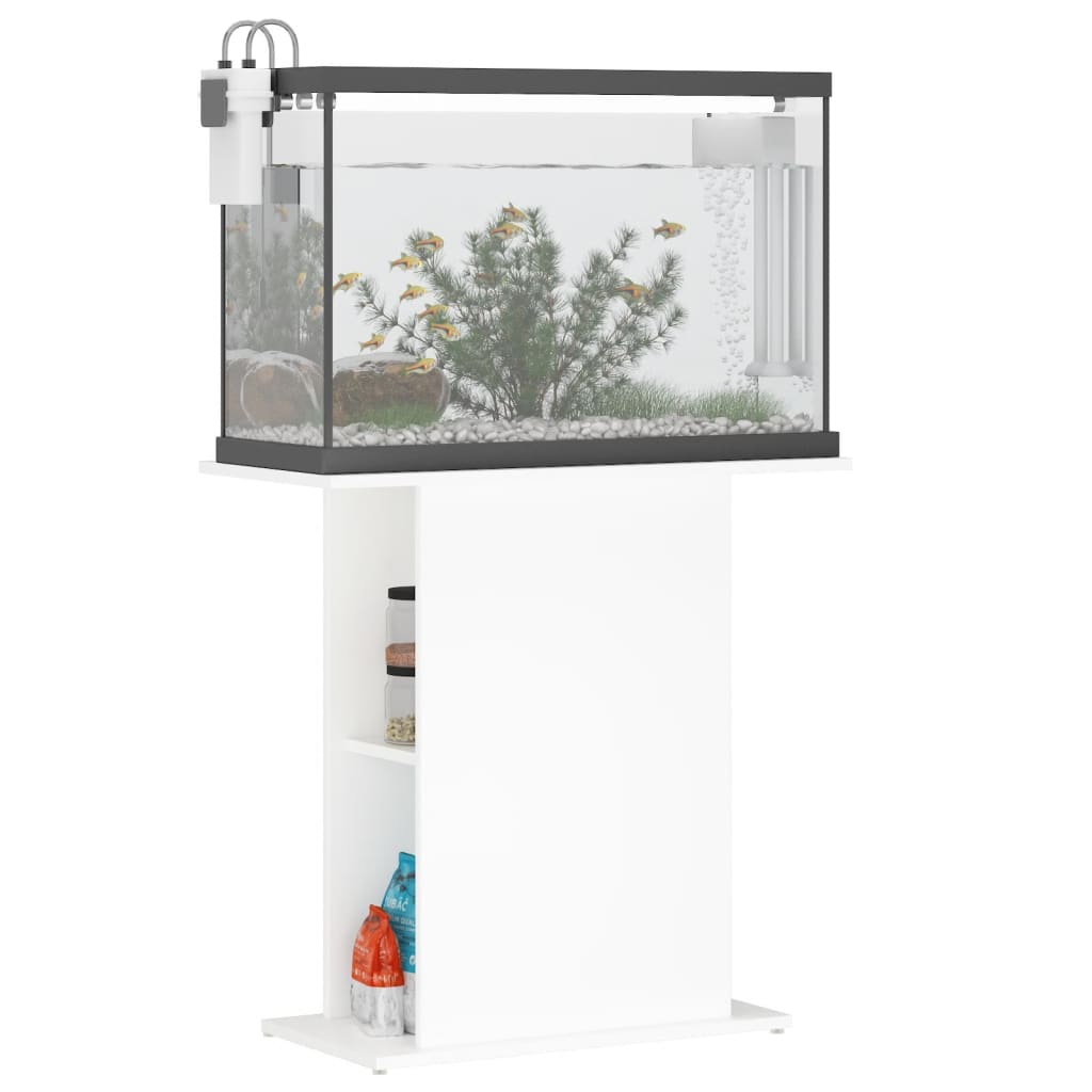 Suporte para aquário branco 75x36x72,5 cm madeira projetada