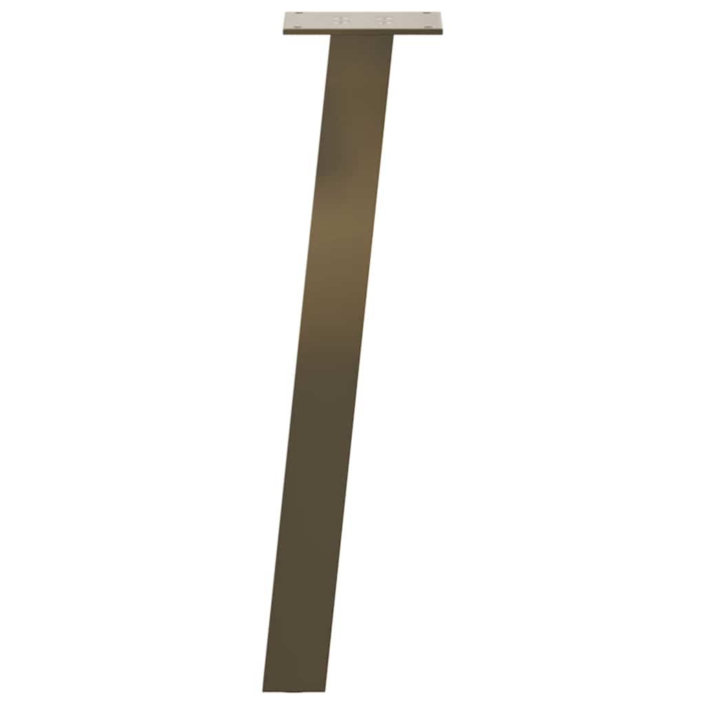 Pés para mesa de centro 4 peças aço natural 30 cm aço