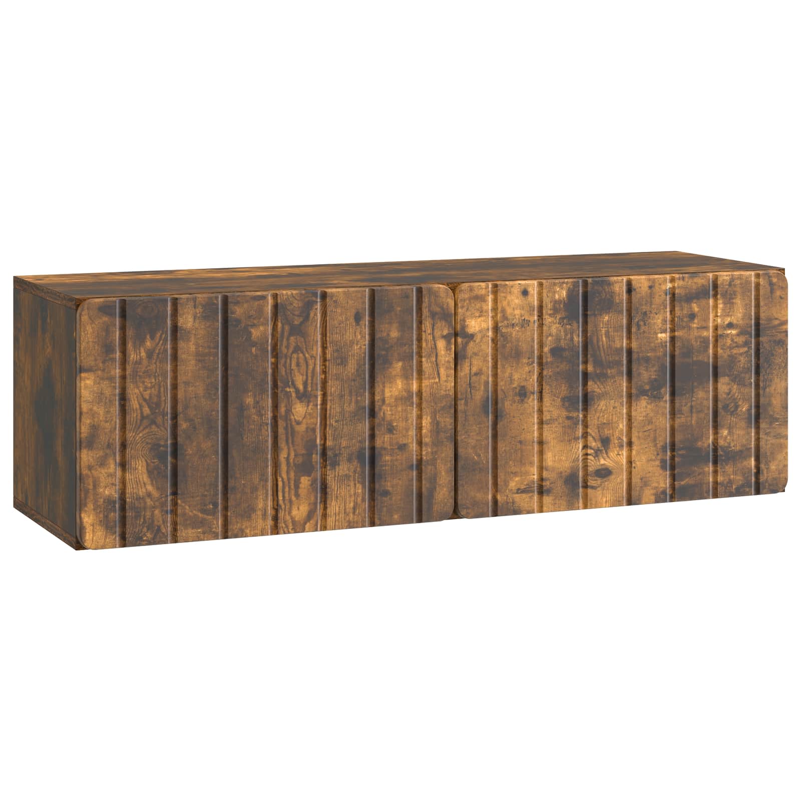 Gabinete de TV de parede 98 x 31 x 30 cm carvalho fumado