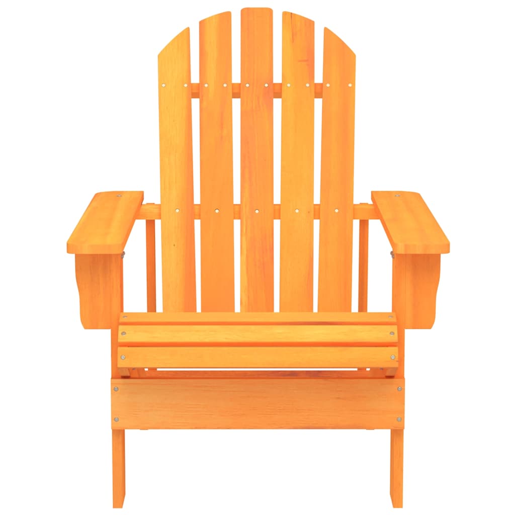 Cadeira adirondack para jardim abeto maciço laranja
