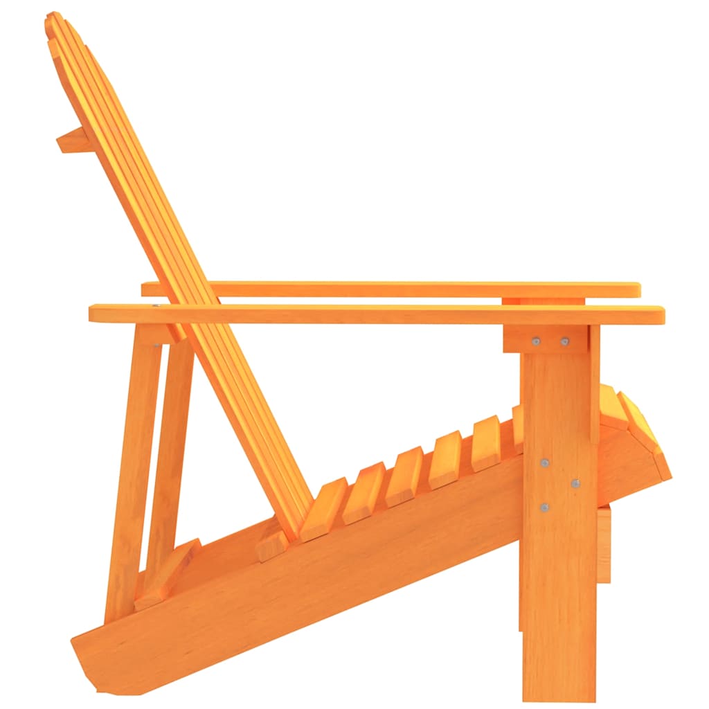 Cadeira adirondack para jardim abeto maciço laranja