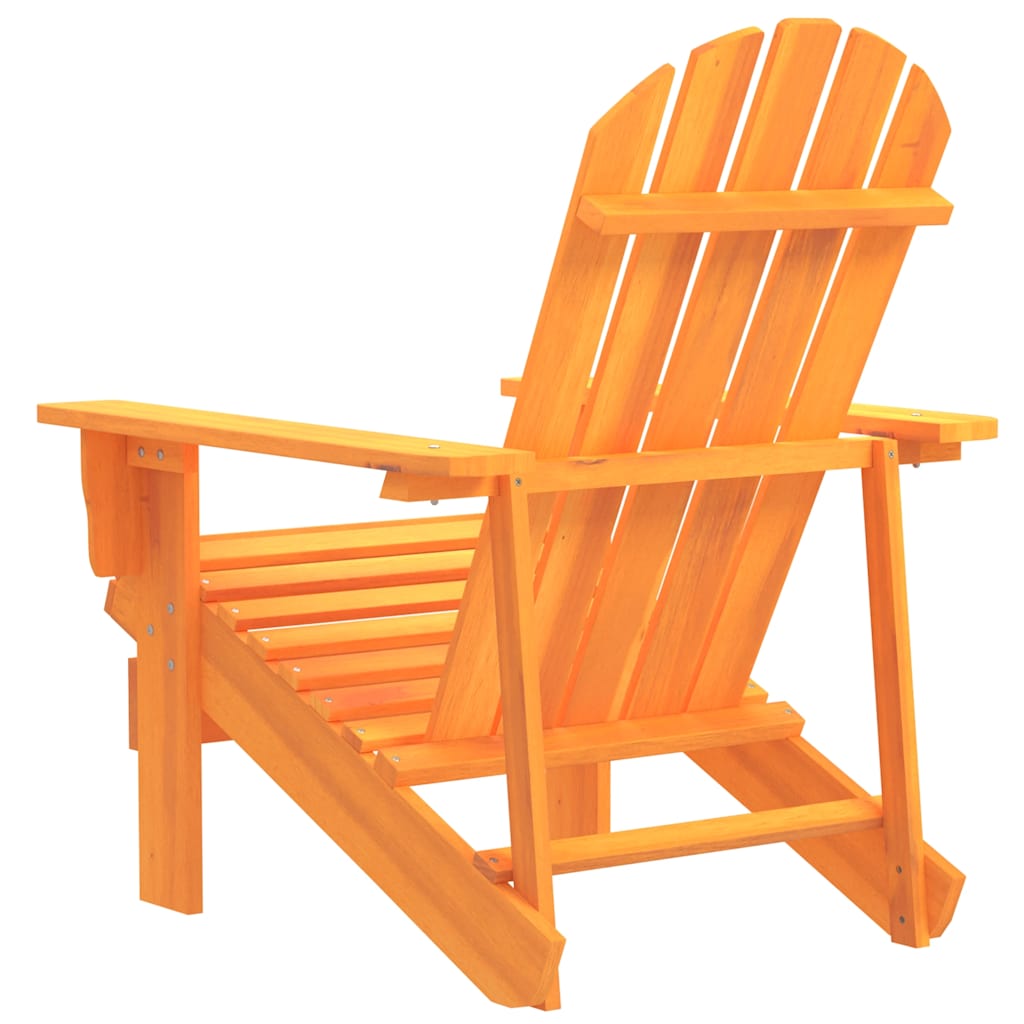 Cadeira adirondack para jardim abeto maciço laranja
