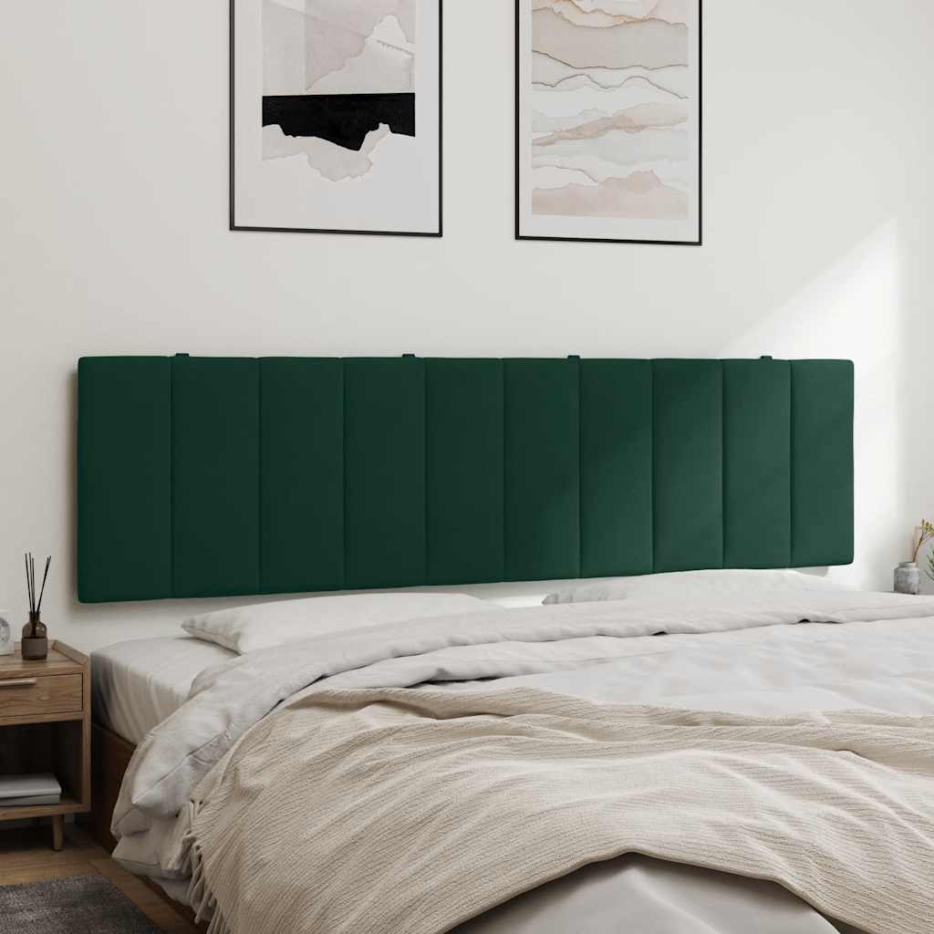 Almofadão de cabeceira hanko 180 cm veludo verde-escuro