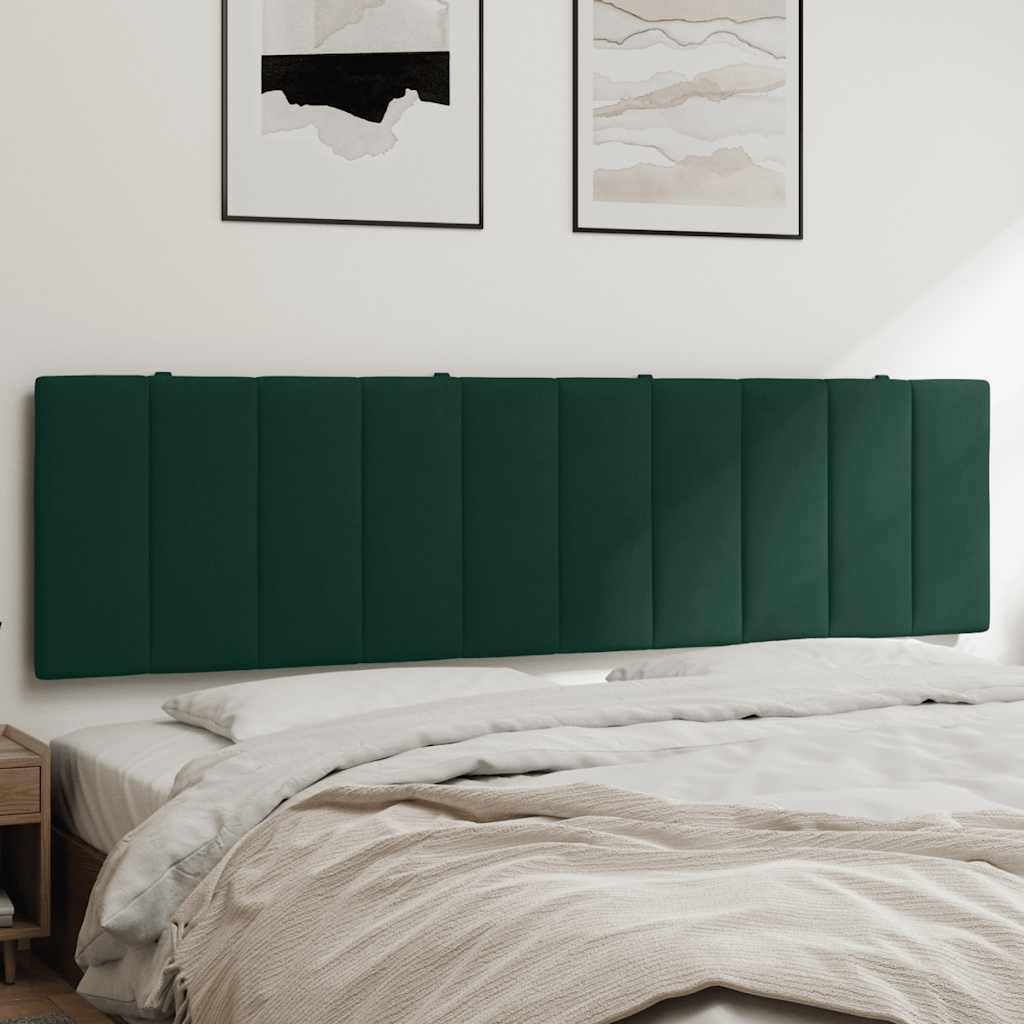 Almofadão de cabeceira hanko 180 cm veludo verde-escuro