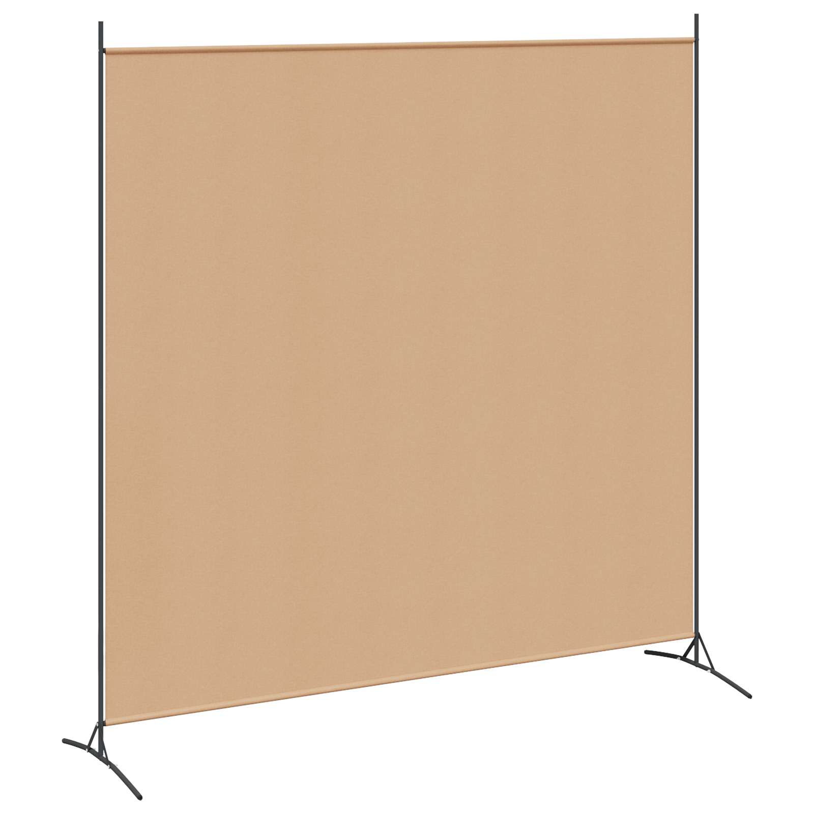Divisória de quarto de painel único bege 175 x 180 cm tecido